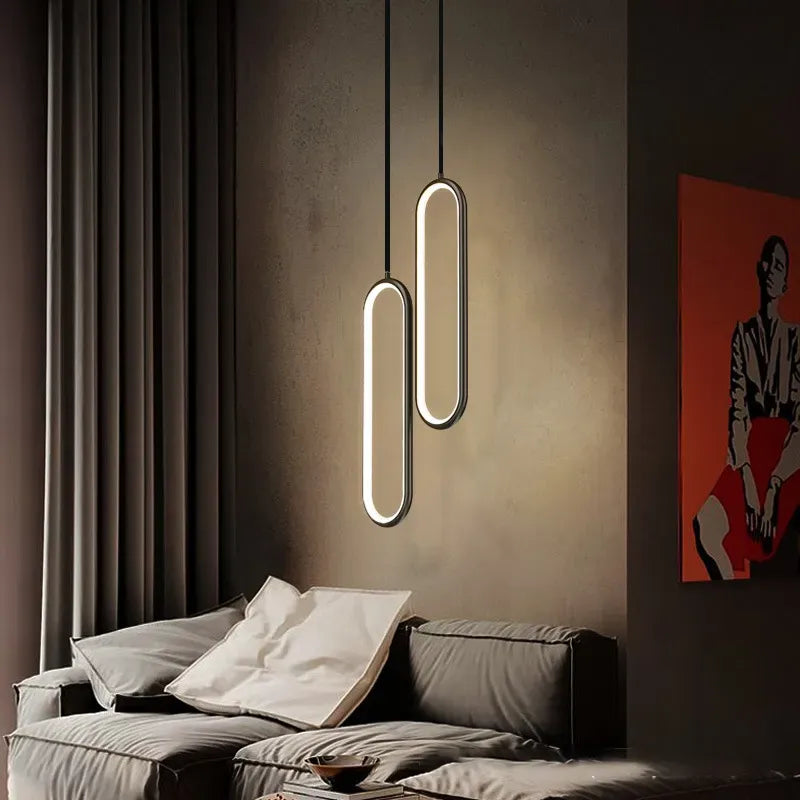 Pendente Minimalista Led Individual ou Kit 2 Pcs