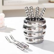 Conjunto Garfos para Frutas com Suporte de Cerâmica - 6pcs