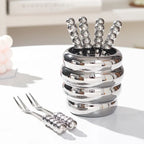 Conjunto Garfos para Frutas com Suporte de Cerâmica - 6pcs