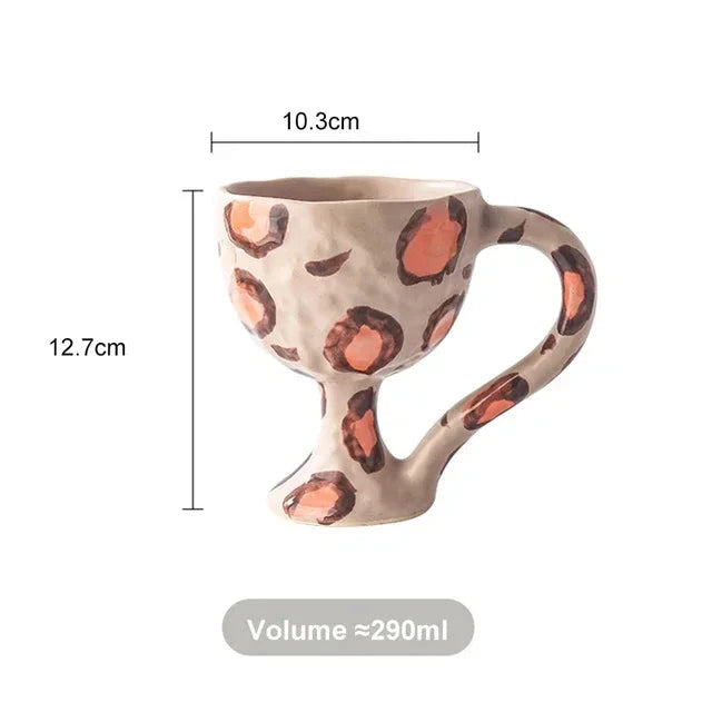 Caneca Pintura Abstrata em Cerâmica - 290ml