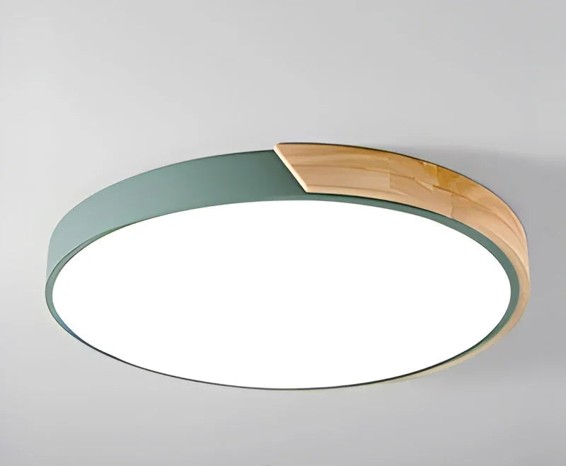Luz de teto circular LED, Minimalista Macaron Design, Home Light, Living Room, Bedroom and Study, Iluminação decorativa