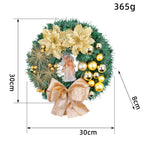2025 guirlanda de natal jesus cristo com luz vermelha/dourada guirlanda porta feliz natal ornamento navidad ao ar livre decoração de festa de ano novo