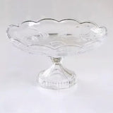 Prato de Cristal com Base para Frutas e Sobremesas