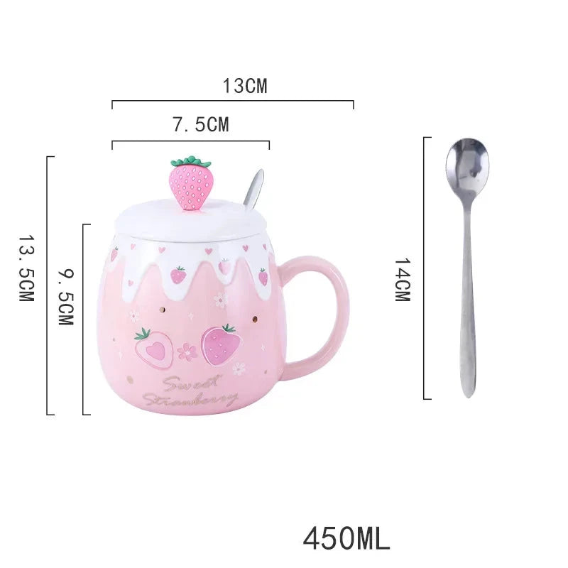 Caneca Strawberry 450ml