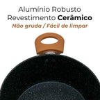 Conjunto Panelas Antiaderente Cerâmica 5pcs