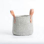 Cesta de armazenamento com alça de couro tricotada à mão, cesta de tecido de corda de algodão, cesta de armazenamento doméstico, desktop, cestas de flores criativas