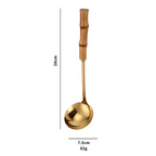 Utensílios em Inox com Cabo de Bambu - 7 Modelos