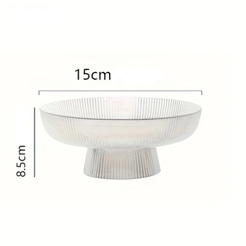 Fruteira de Vidro com Base Pedestal