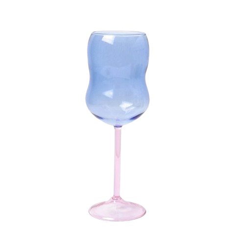 Taça de Vidro Borossilicato Artesanal Colorida - 300ml