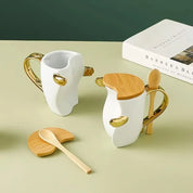 Conjunto Canecas de Cerâmica com Design Abraço