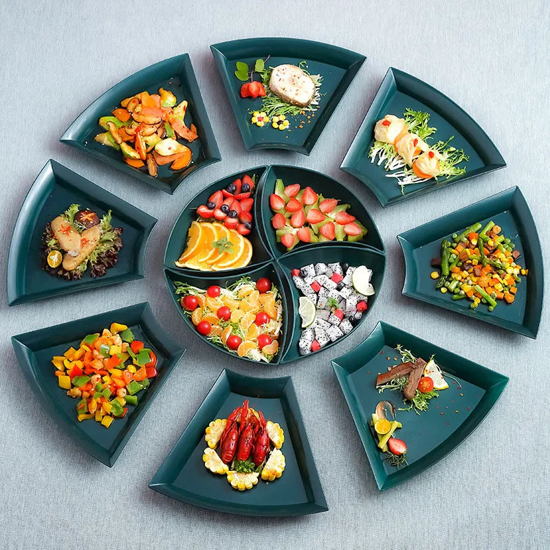 Conjunto Criativo Bandejas para Aperitivos 12 Pcs