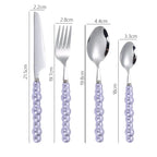 Conjunto Talheres Pérola 4 Pcs em Aço Inox