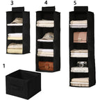 Organizador de Roupas para Guarda-Roupa com Divisórias, Bolsa de Tecido Dobrável e Lavável
