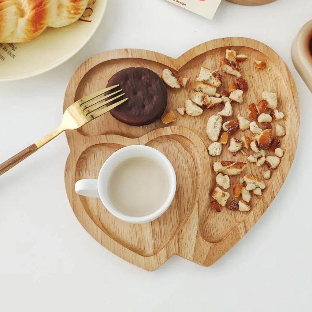 Bandeja de Madeira Coração