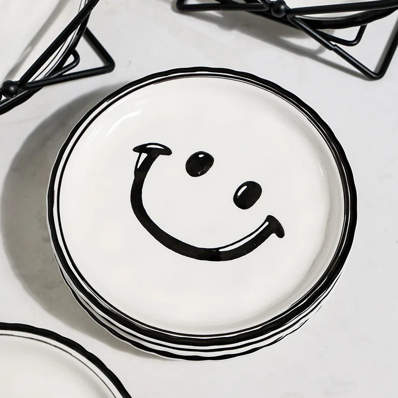 Conjunto Pratos Sorriso 6 Pcs em Cerâmica