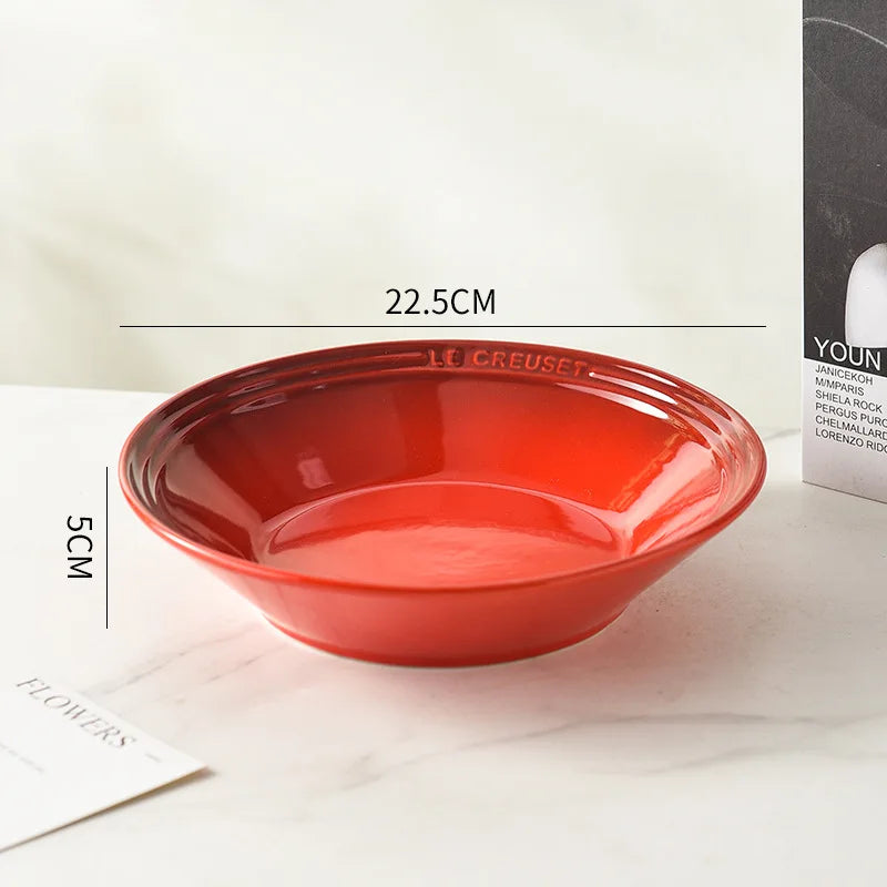 Linha Louças em Porcelana Vermelha