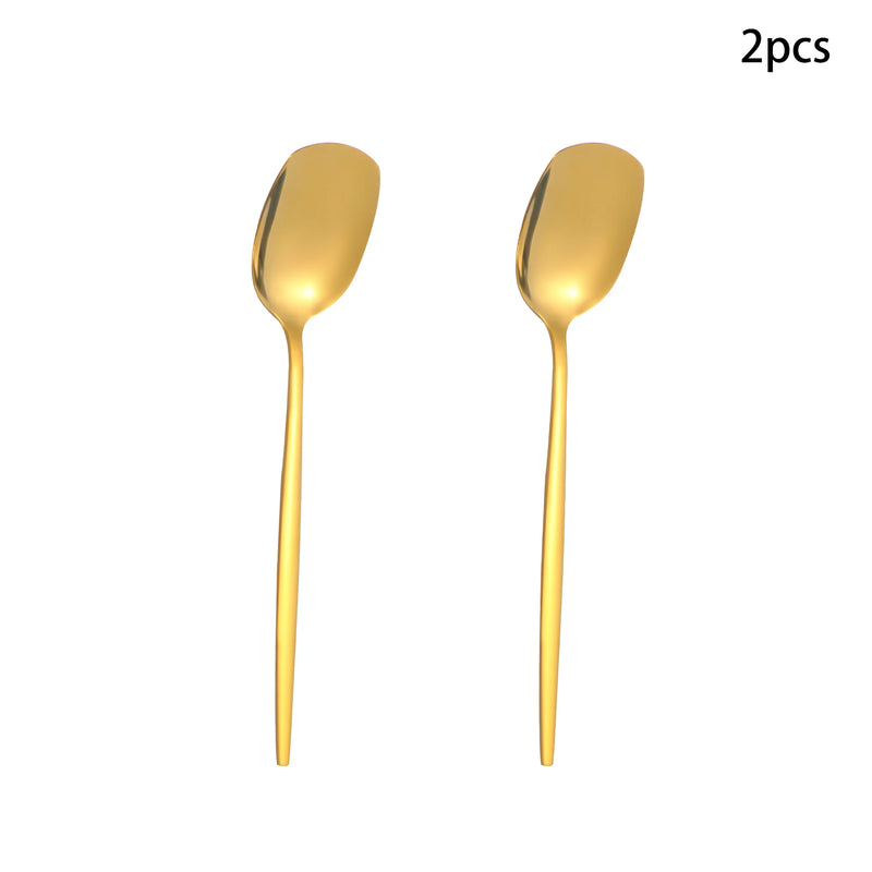 Conjunto de talheres públicos de aço inoxidável, 12 peças, escorredor, concha de sopa, bolo, pá, colher de óleo, adequado para hotel, restaurante, festa, buffet