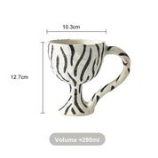 Caneca Pintura Abstrata em Cerâmica - 290ml