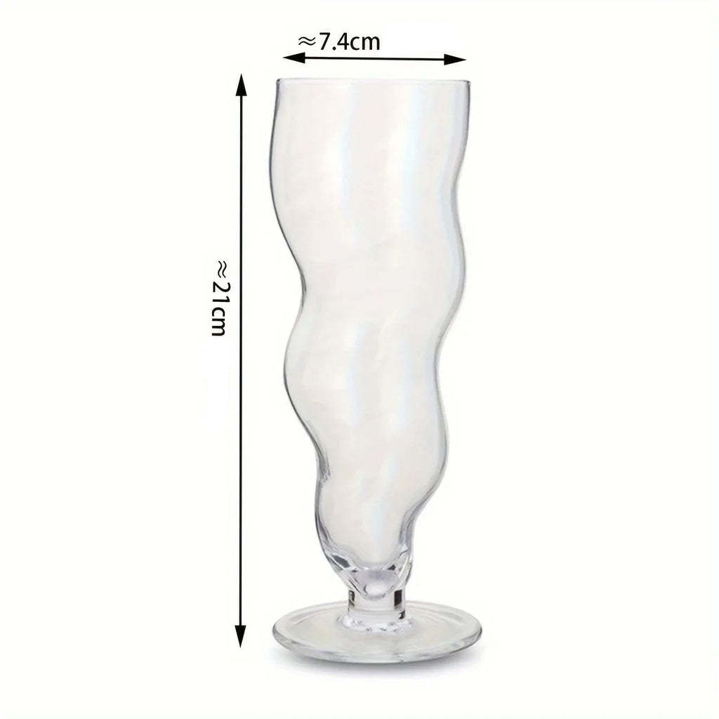 Copo de Vidro Ondulado - 400ml