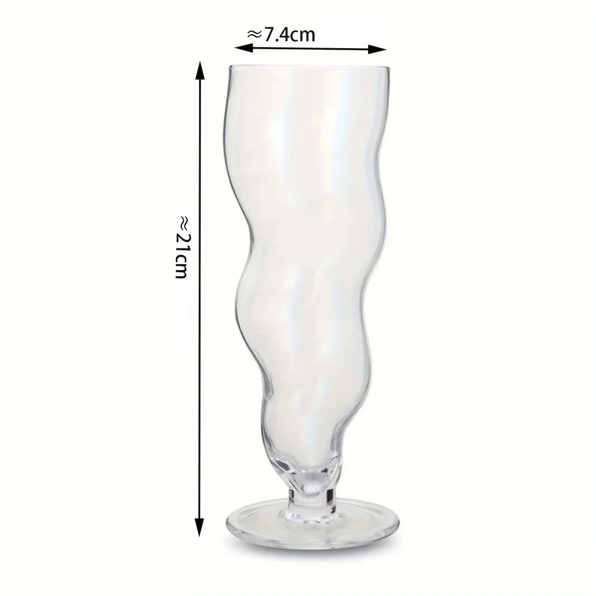 Copo de Vidro Ondulado - 400ml