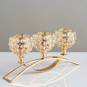 Castiçal de Cristal Luxuoso - Elegância para Sua Casa