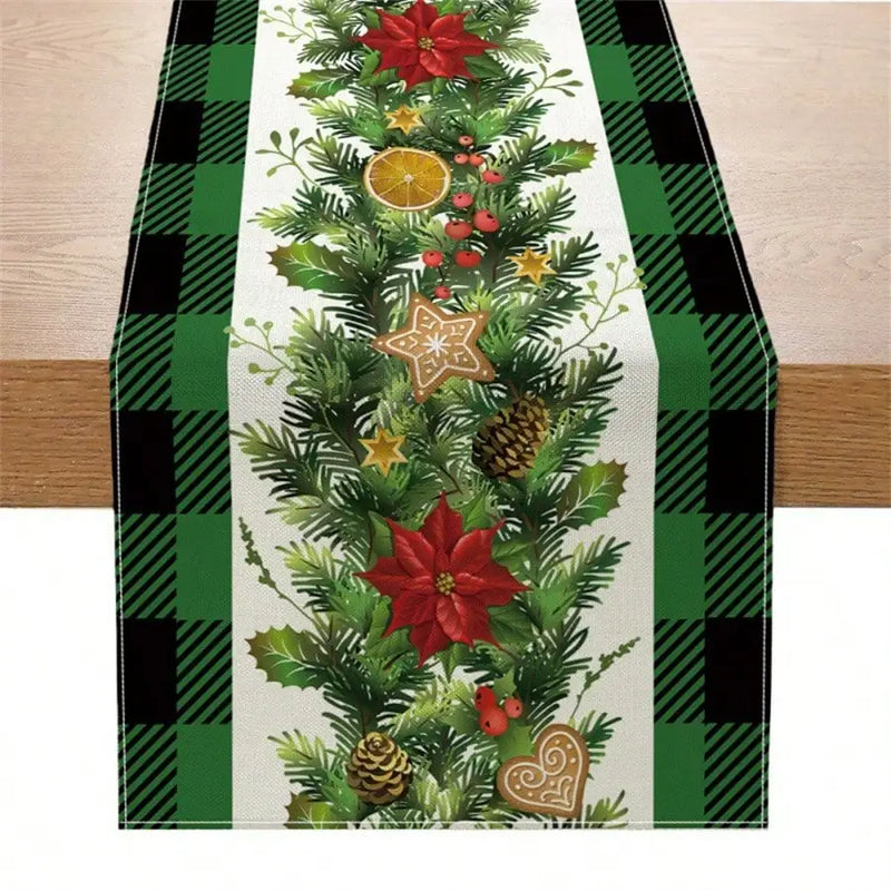 Corredor De Mesa De Natal, Decoração De Feliz Natal Para Casa, Decoração De Festa De Natal, Ornamento De Natal, Feliz Ano Novo 2024