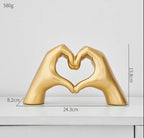 Estatueta Mão de Coração