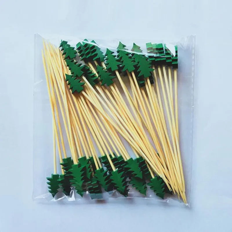 Palitos de Bambu Decorativos Natalinos