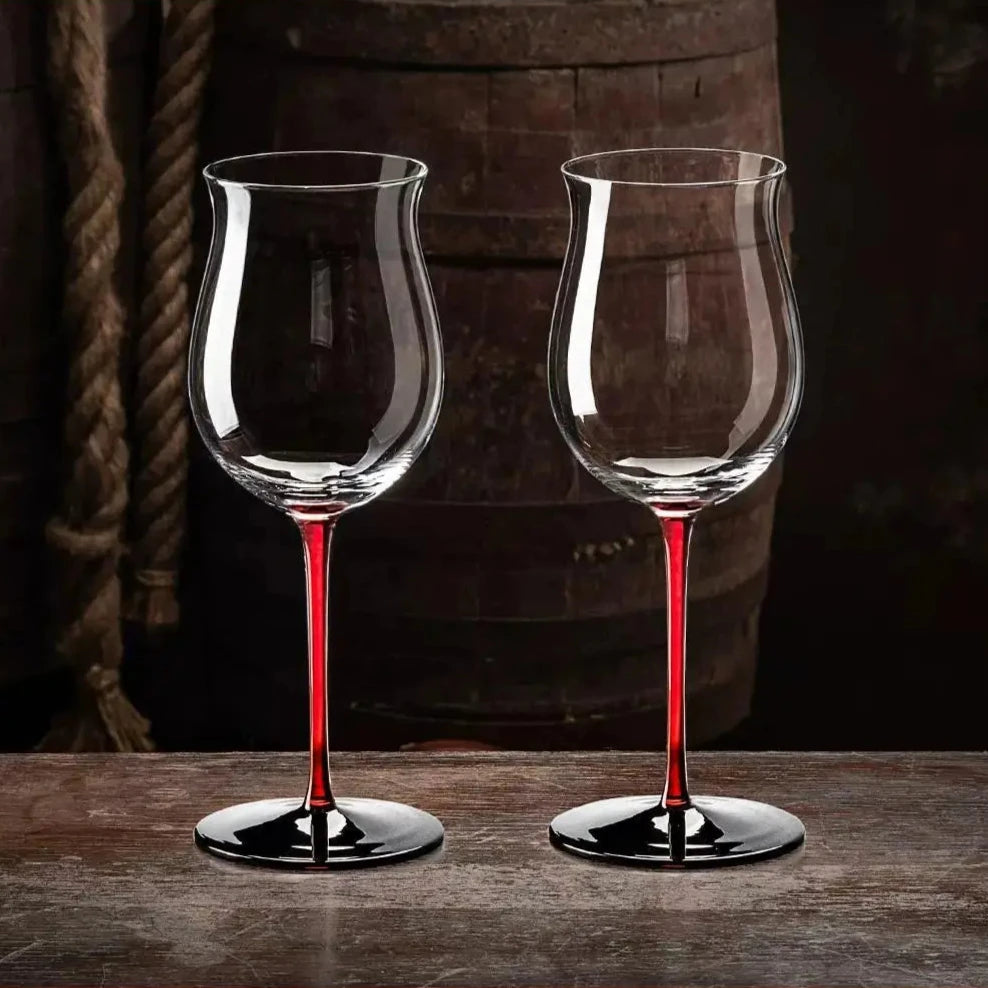 Kit Taças de Cristal Haste Red 680ml - 2pcs