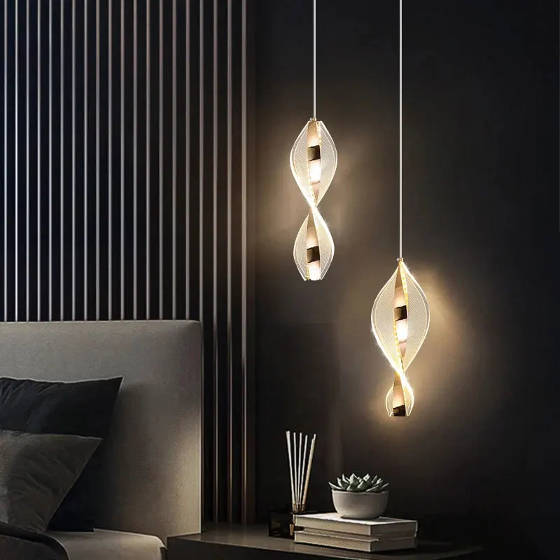 Moderno Acrílico Geométrico Luz Pingente, Pendurado Lâmpadas, Restaurante Iluminação, LED, Quarto, Sala de estar, Decoração Home