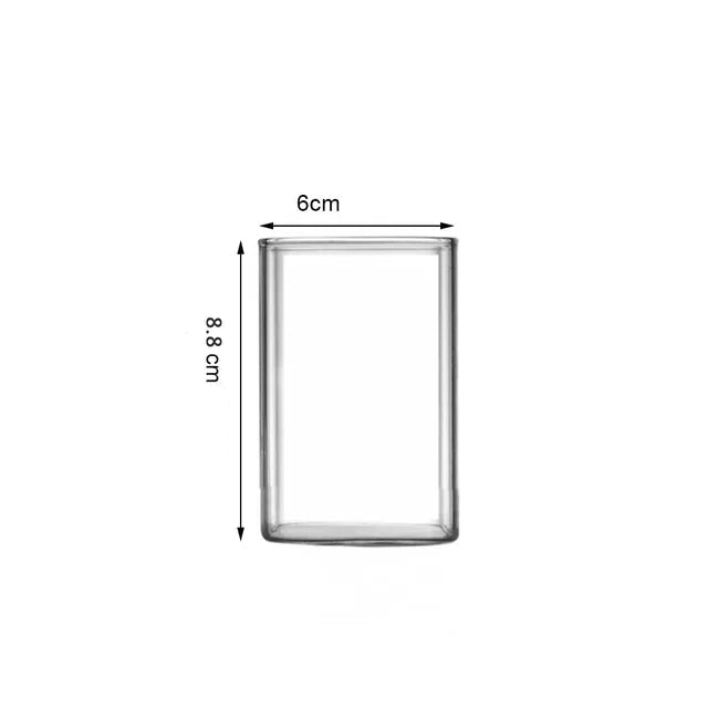 Copo de Vidro Quadrado - 3 Tamanhos