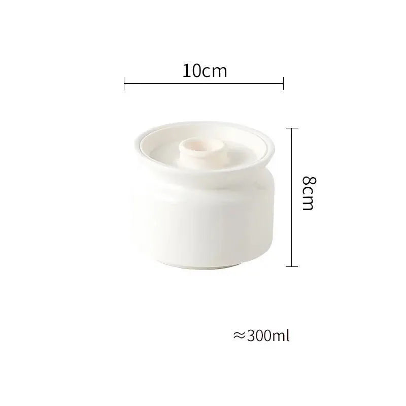 Frasco Hermético de Cerâmica Elegante para Armazenamento