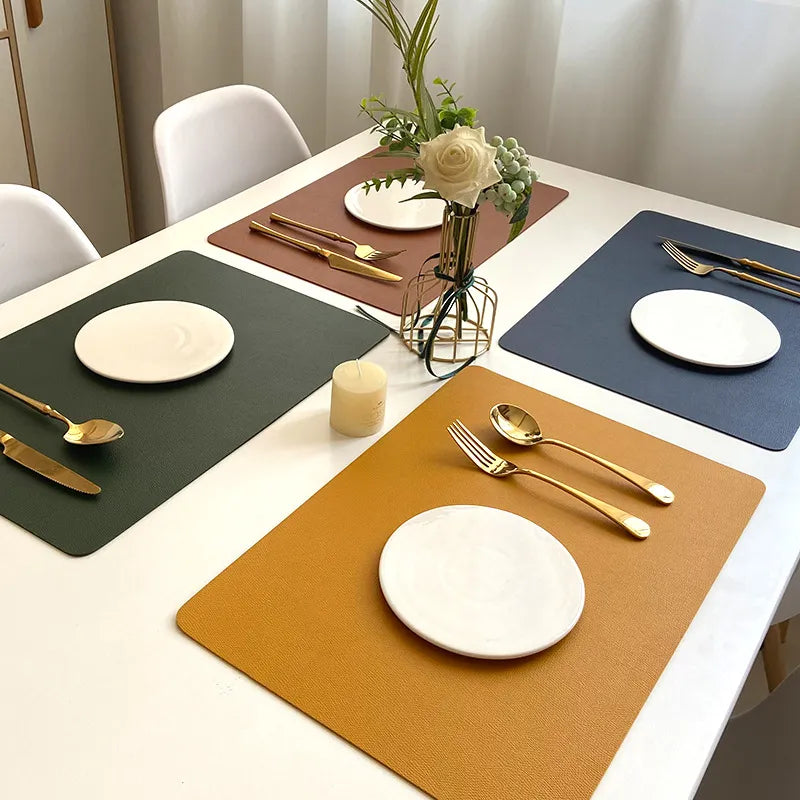 Jogo de Sousplats 4 Peças Antiderrapantes e Térmicos para Mesa Posta