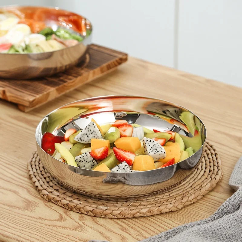 Saladeira Prata em Aço Inox