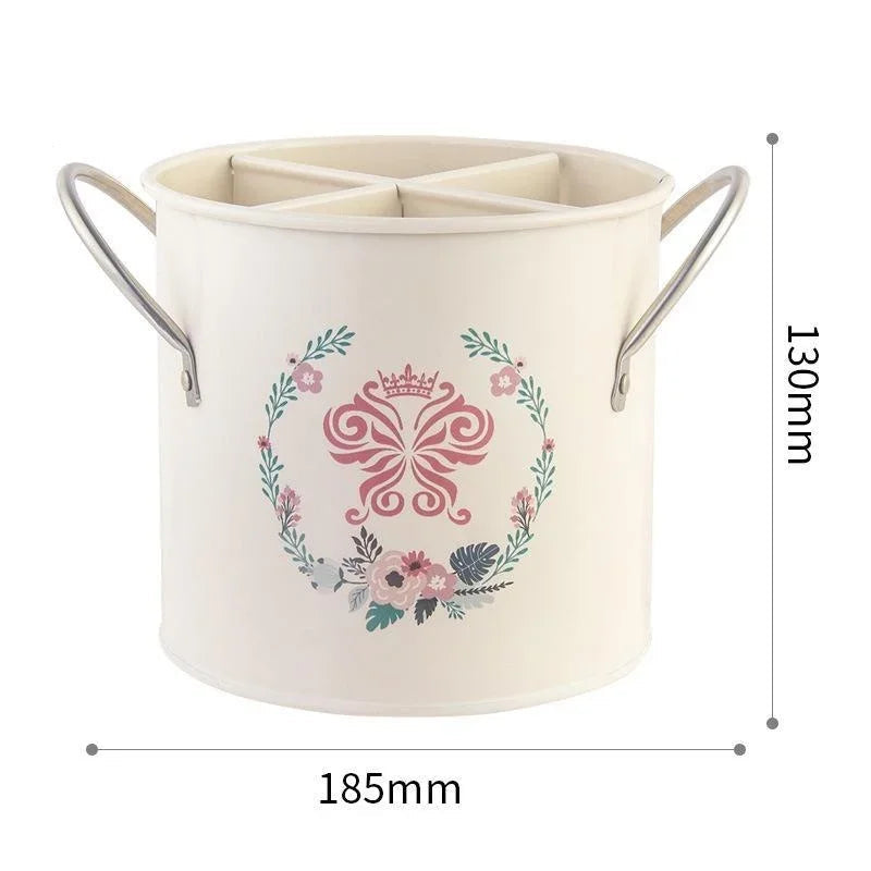 Organizador Vintage Multiuso para Utensílios de Cozinha