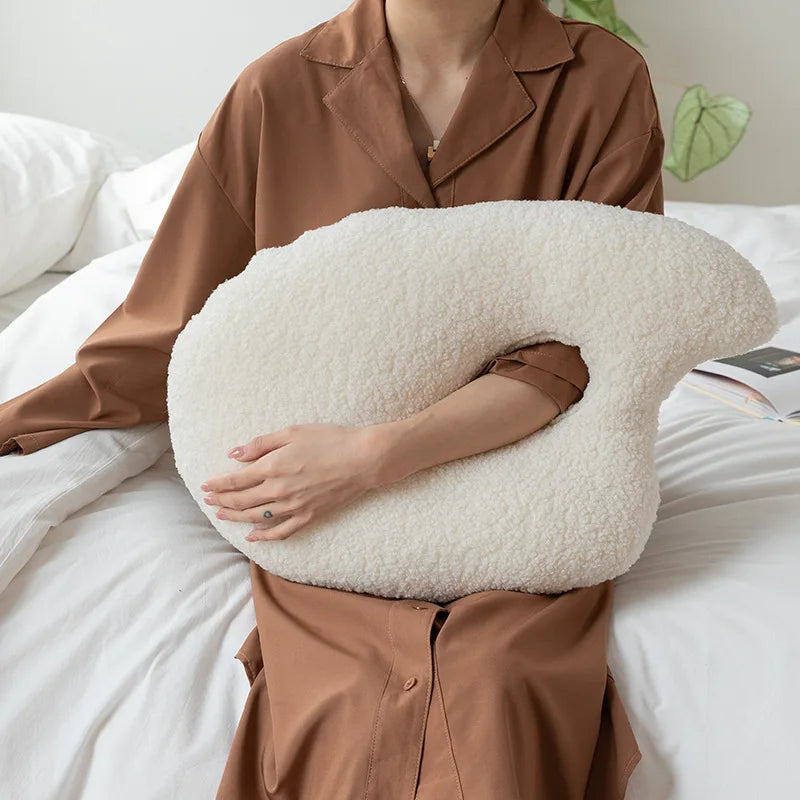 Almofada Abstrata de Lã para Sofá