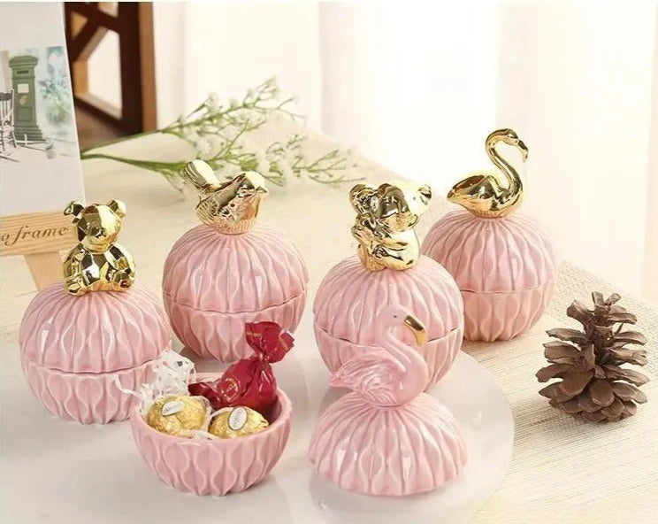 Frasco para Doce em Porcelana 6 Modelos