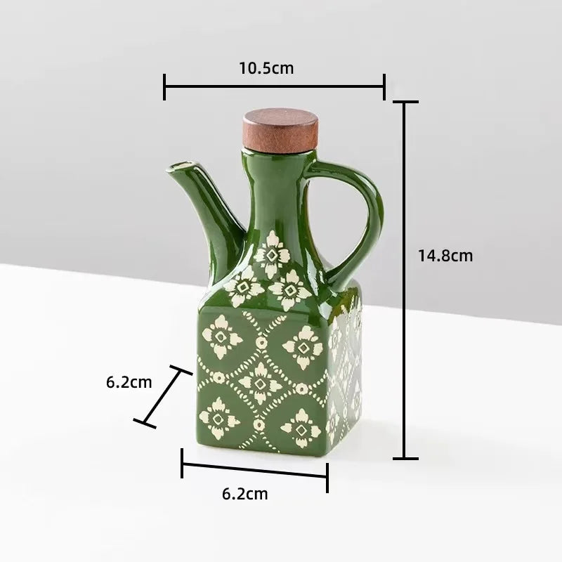 Jarro de Armazenamento Cerâmico Elegante para Cozinha