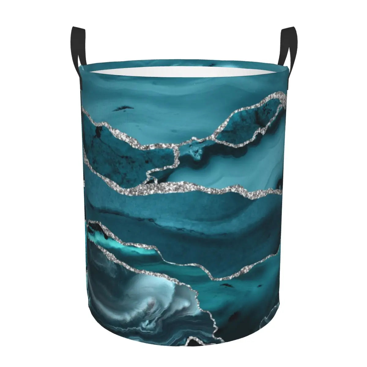 Cesto Dobrável de Roupa Glamour Colorido