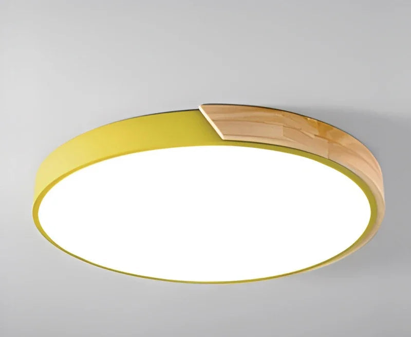 Luz de teto circular LED, Minimalista Macaron Design, Home Light, Living Room, Bedroom and Study, Iluminação decorativa