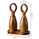 Moedor de Pimenta em Madeira de Acácia com Design Sofisticado