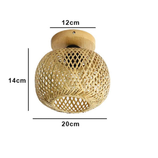 Handmade bambu lâmpada do teto, vime do Rattan, iluminação interior, lâmpada criativa para restaurante, sala de estar, sala de jantar, cafetaria