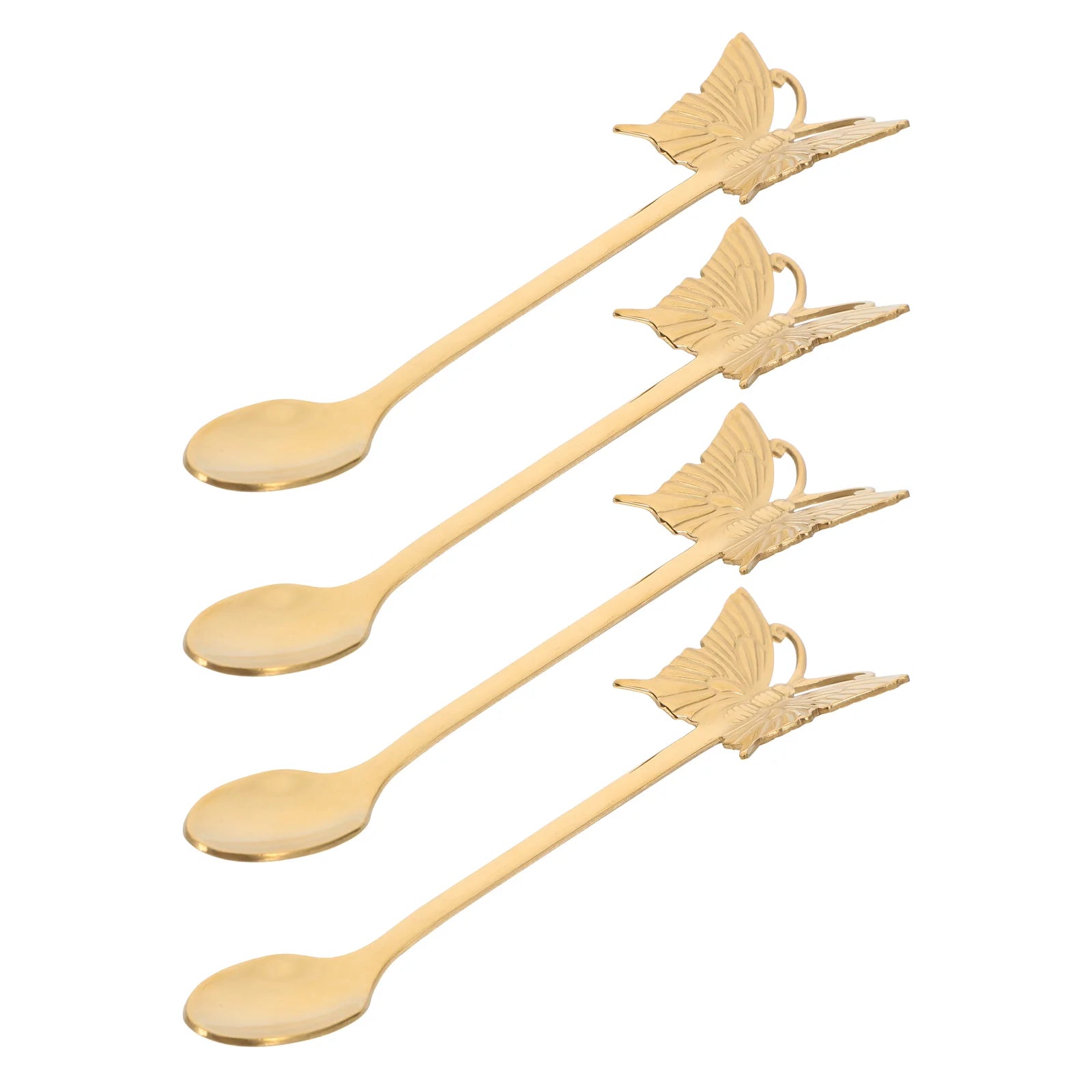 Kit Colheres de Chá Borboletas em Inox - 4pcs