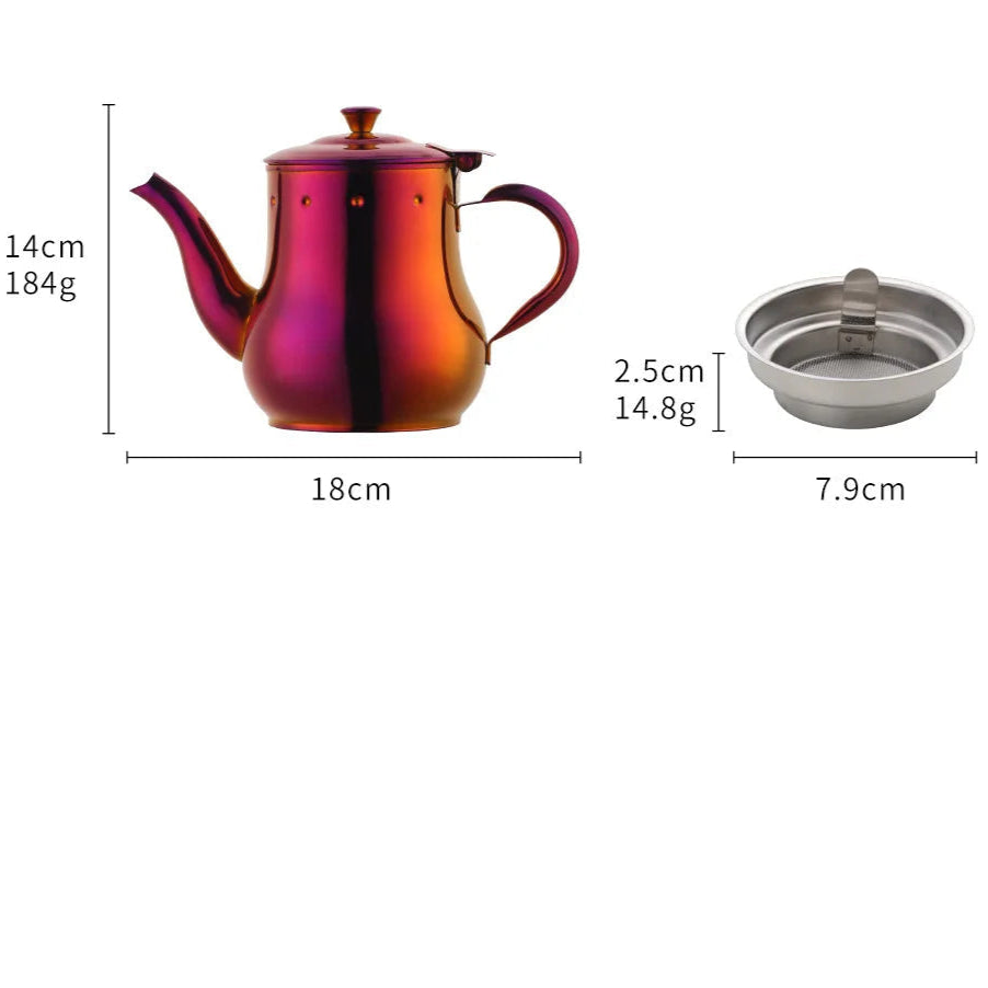 Jarro Elegante de Aço Inoxidável 500ml para Temperos