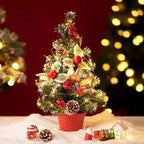 20/30/40cm árvore de natal casa quarto decorações de festa artificial árvore de natal crianças diy artesanato 2025 presente de ano novo