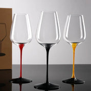 Taça Haste e Base Pintada Cristal - 400ml