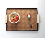 Bandeja Quadrada Vime com Alça