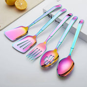 Jogo Utensílios Colors em Inox 2 ou 5 Pcs