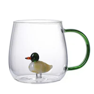 Caneca de Vidro Criativa Nature Vários Modelos 3D