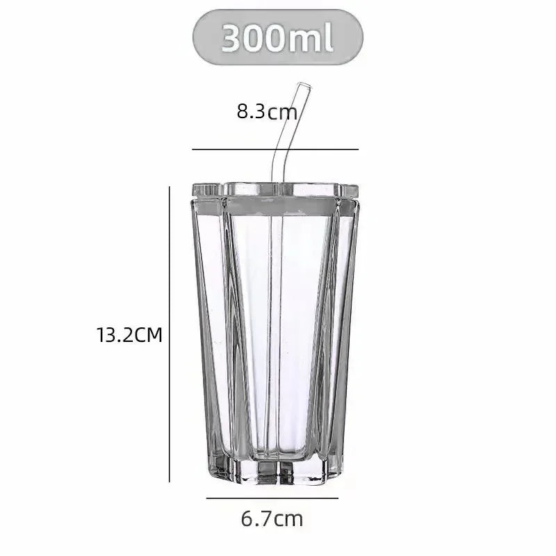 Copo com Tampa Formato Estrela - 300ml